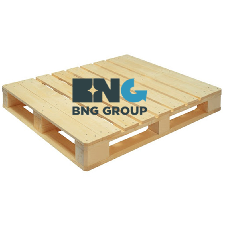 PALLET GỖ:  1100mm  X 1200mm  X 150mm